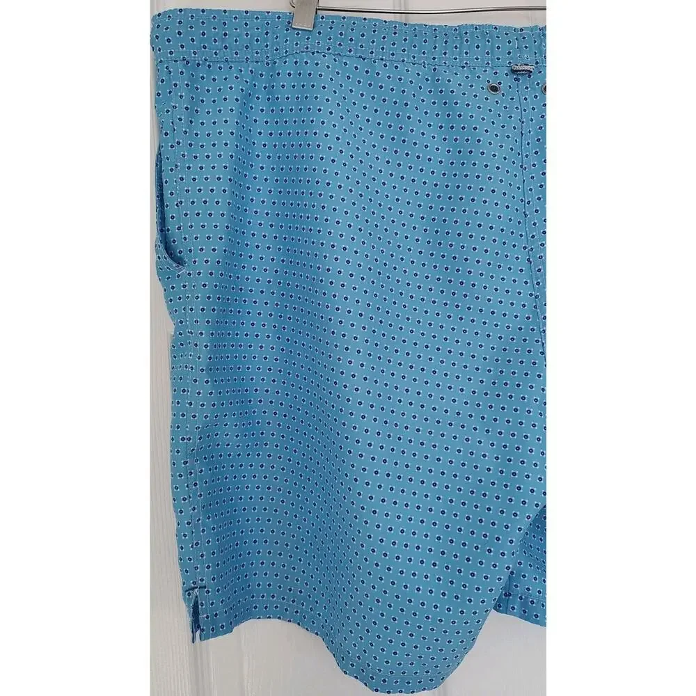 Men's Peter Millar Shackleford Performance Hybrid Swim Shorts Macau Blue - XL
